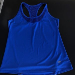 Blue exercise top